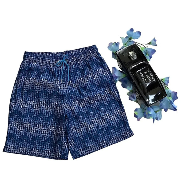 Lands' End NWOT Seahorse Volley Swim Trunk Men S (28-30) - Picture 1 of 12